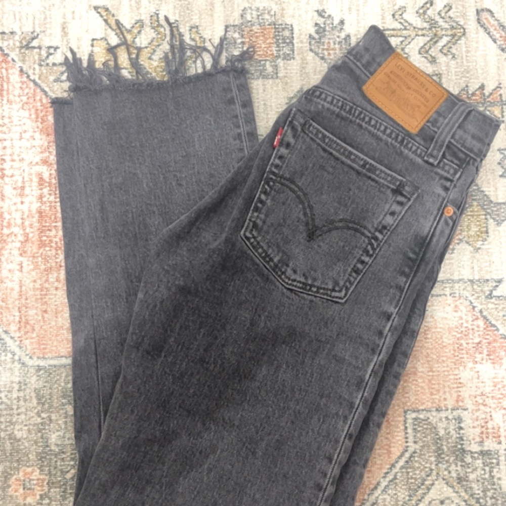 Levi Wedgie Straight Leg Denim